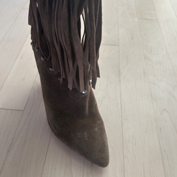 Fringe Suede Ankle Bootie - Picture 13 of 13